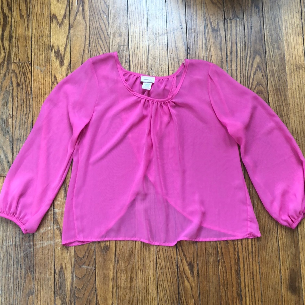 Sheer Pink Blouse